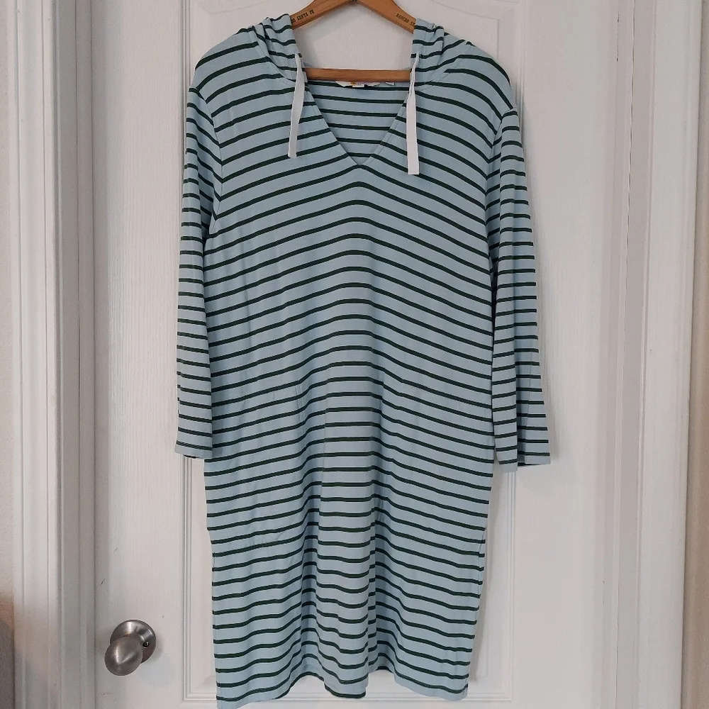 Boden Imelda Hooded Jersey Tunic Dress size 12